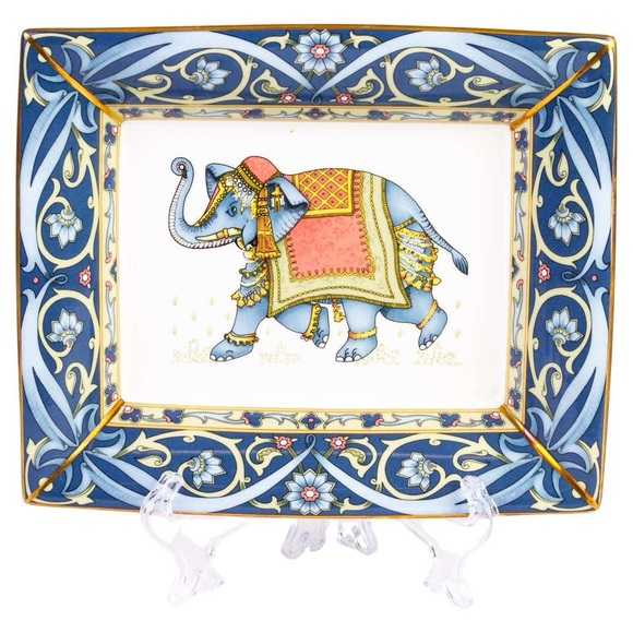 RARE Wedgwood Porcelain Blue Elepant Trinket Dish - 1992 - Picture 1 of 5